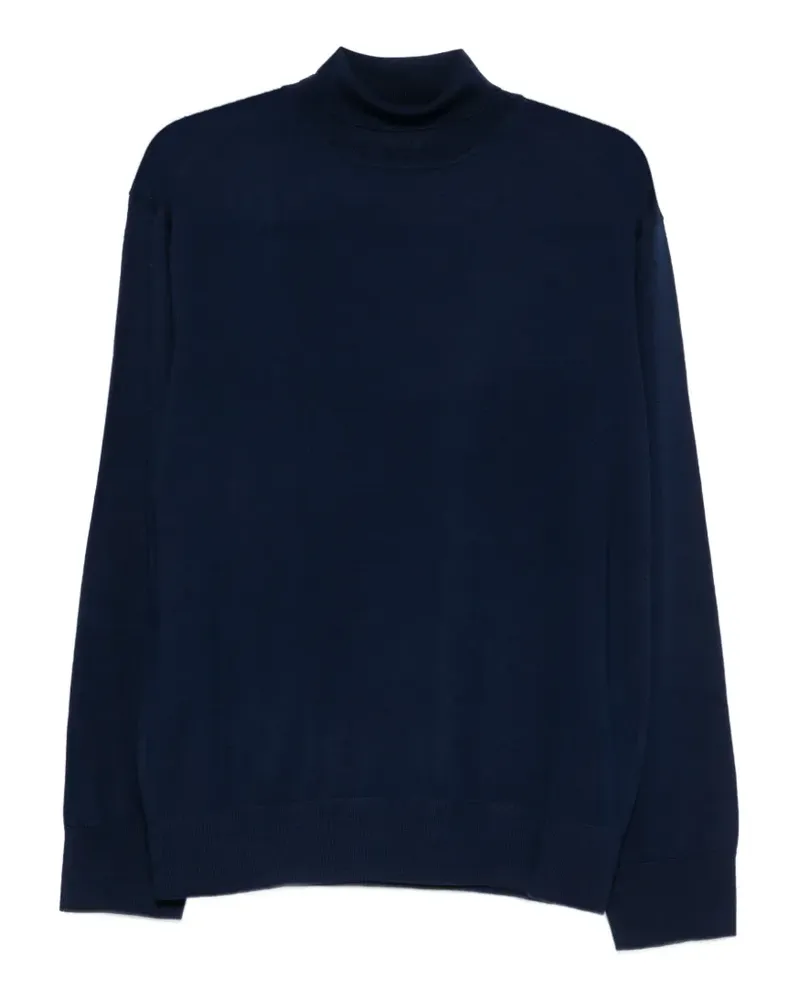 Laneus Klassischer Rollkragenpullover - Blau Blau