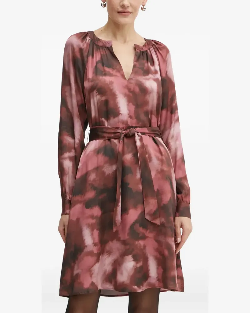 Liu Jo Midikleid mit langen Ärmeln - Rosa Rosa