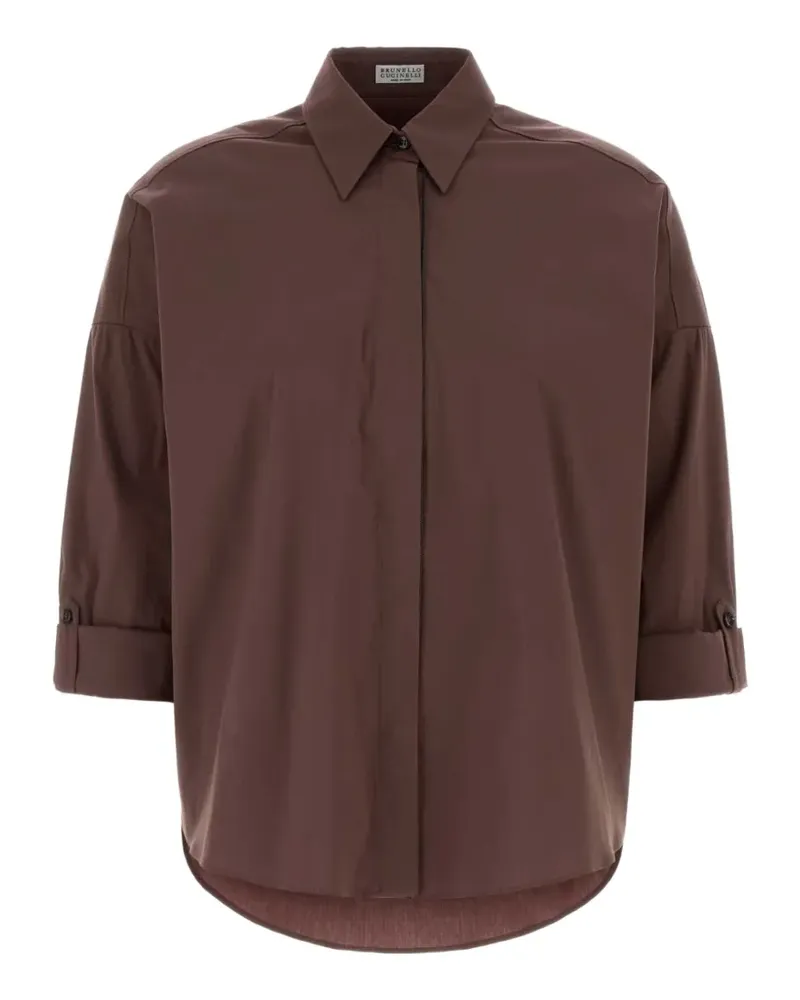 Brunello Cucinelli stretch poplin shirt - Braun Braun