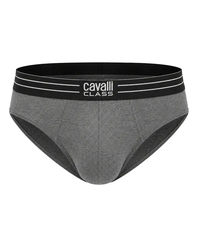 Roberto Cavalli logo-waistband briefs - Grau Grau