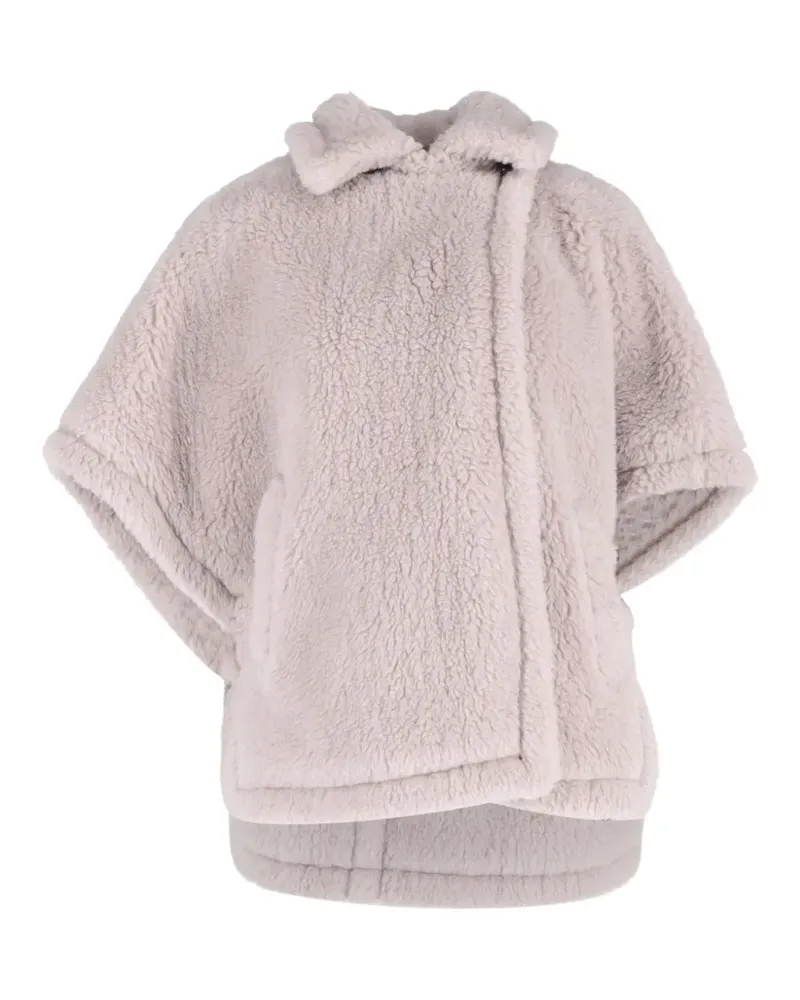 Max Mara Tebe teddy cape - Grau Grau