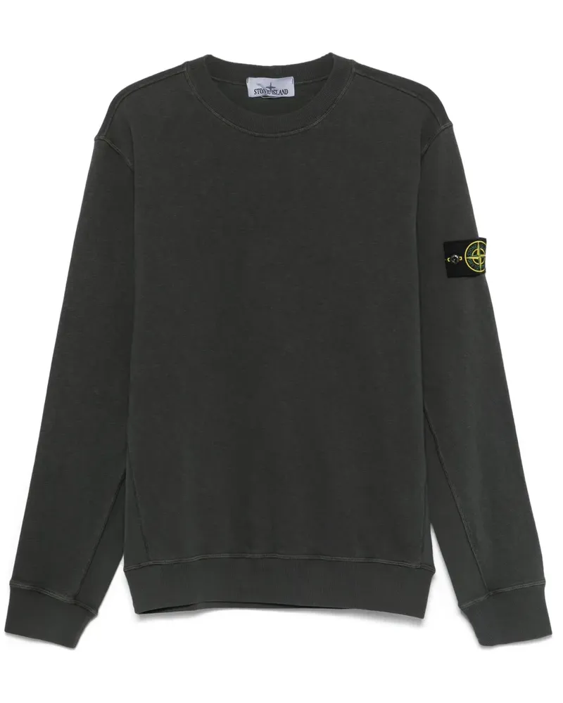 Stone Island Sweatshirt mit Kompass-Patch - Grau Grau