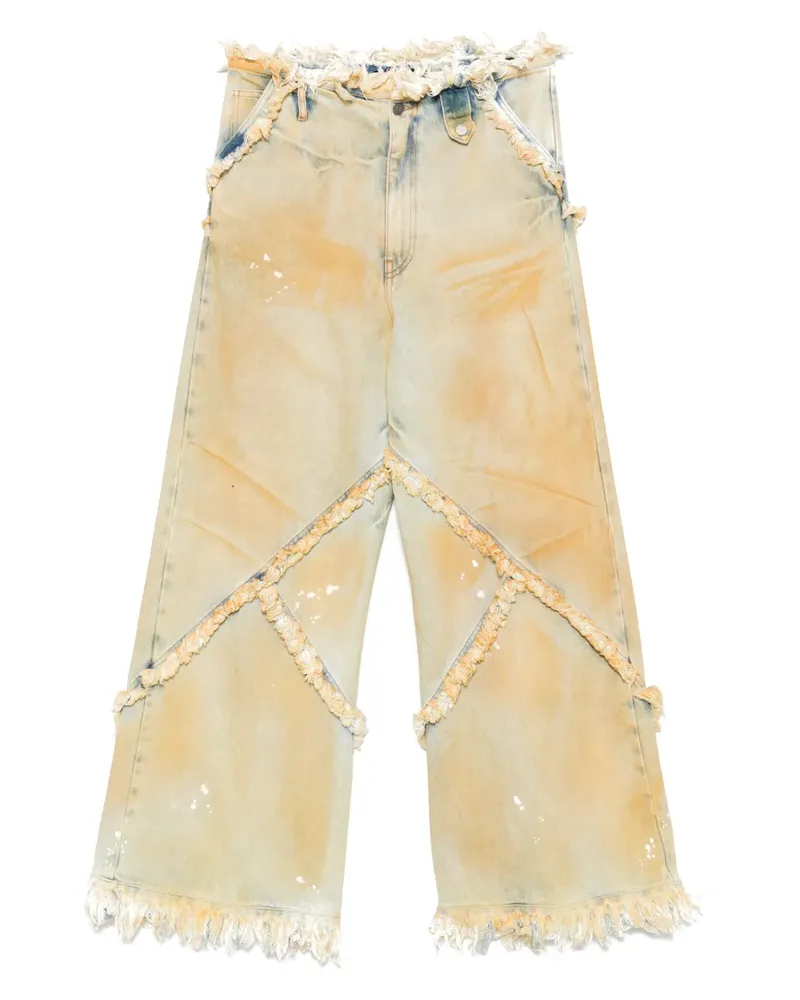 Egonlab Argyle Jeans - Gelb Gelb