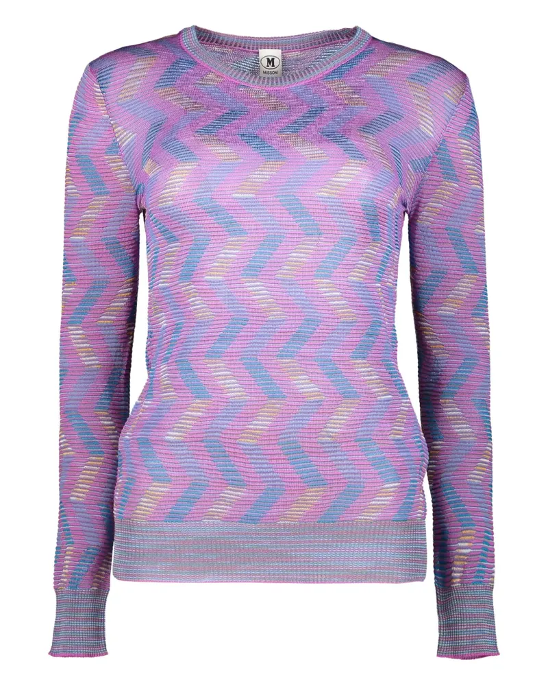 Missoni Pullover mit Zickzackmuster - Violett Violett
