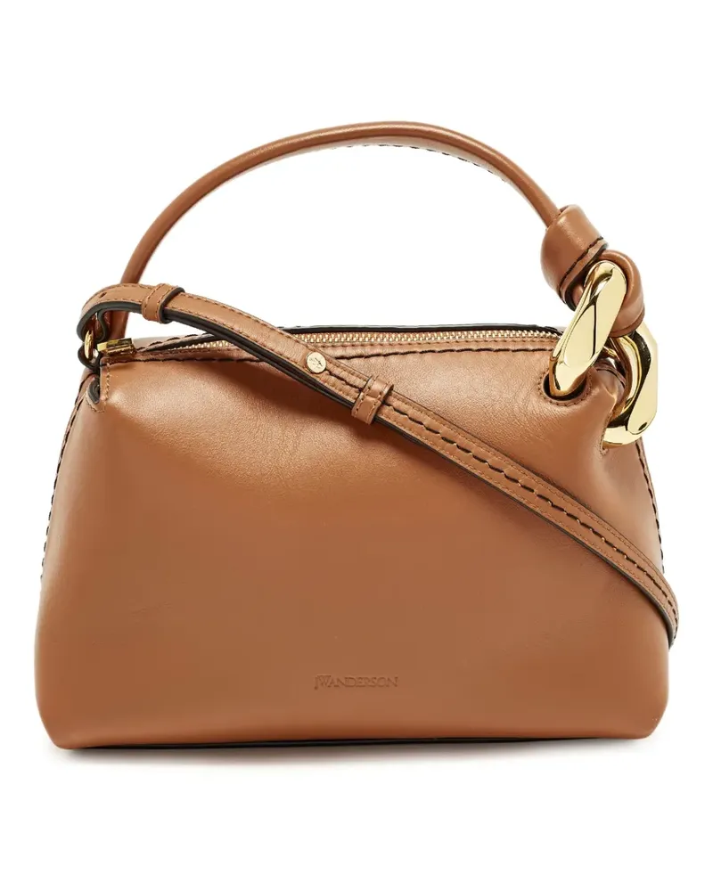 J.W.Anderson Kleine Schultertasche mit Kettenhenkel - Braun Braun