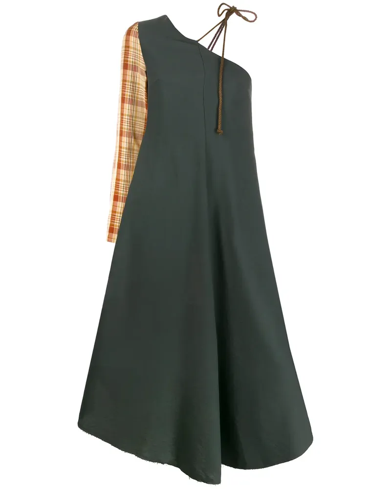 Song For The Mute One-Shoulder-Kleid - Grün Grün