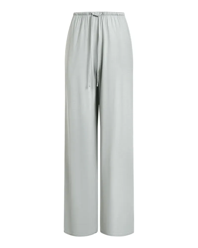12 STOREEZ drawstring silk trousers - Grau Grau