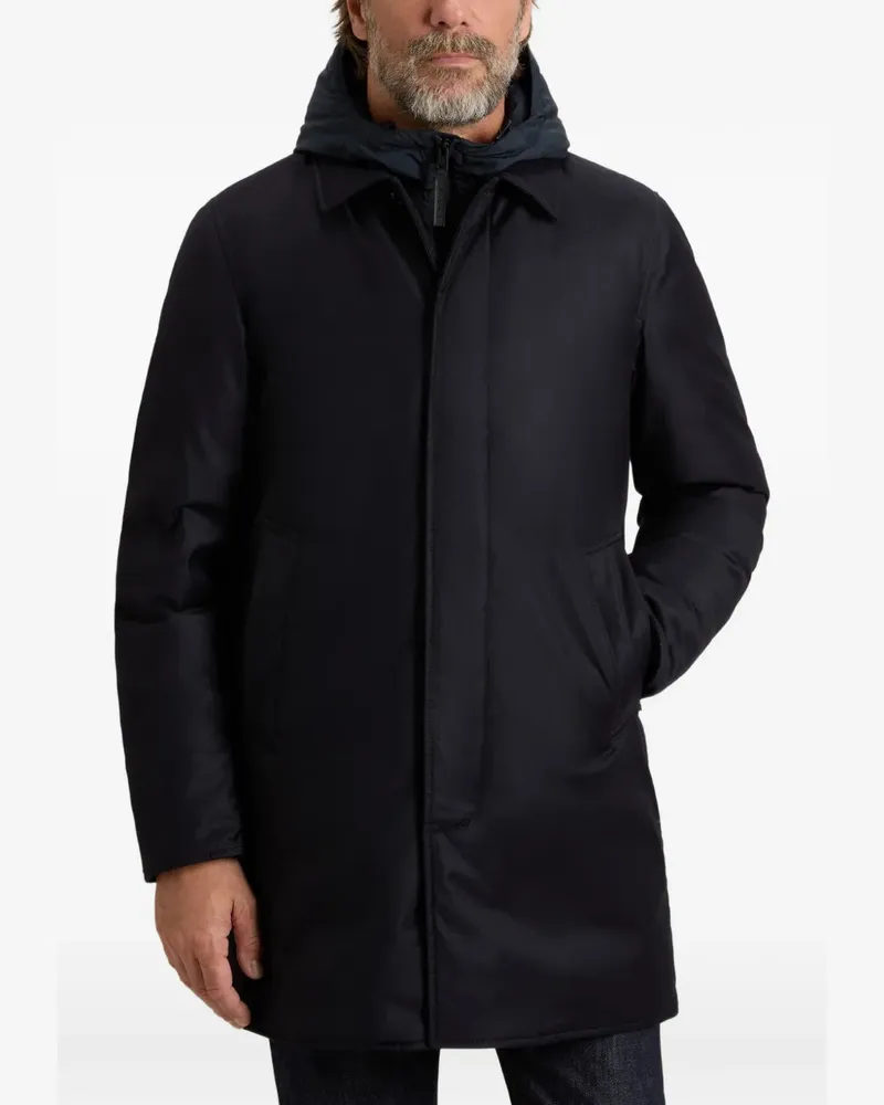 Woolrich Kapuzenmantel im Layering-Look - Blau Blau