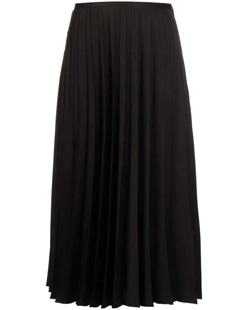 Noir Kei Ninomiya Plissierter Rock - Schwarz Schwarz