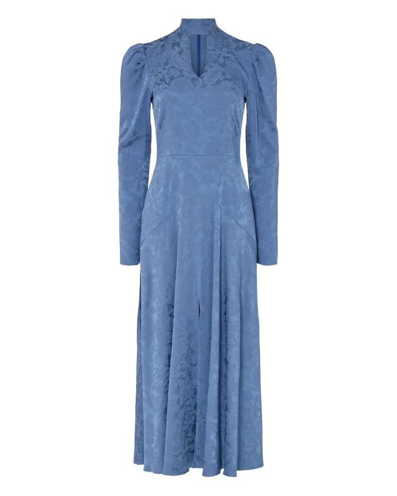 Temperley London Madame Split Kleid mit Blumenmuster - Blau Blau