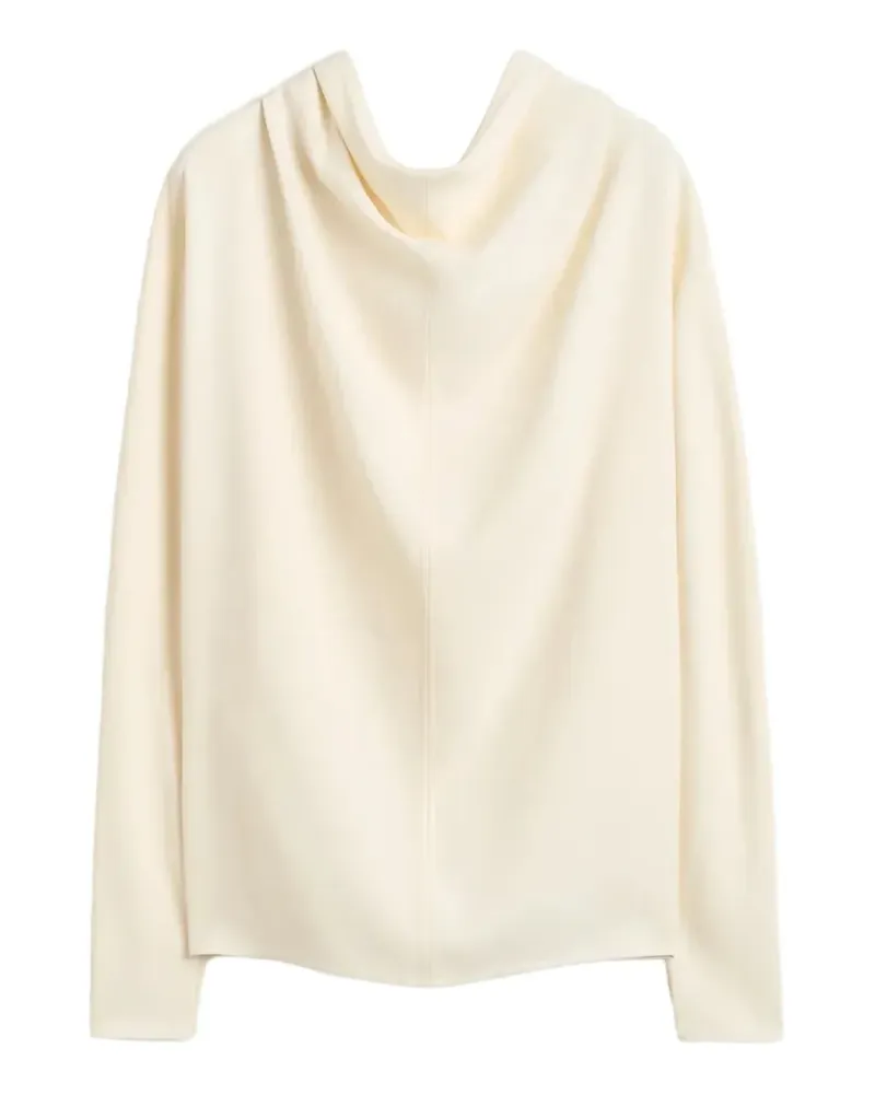 Totême Bluse mit Wasserfallkragen - Nude Nude