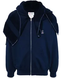 Doublet Onsen Noren Hoodie mit Logo-Stickerei Blau