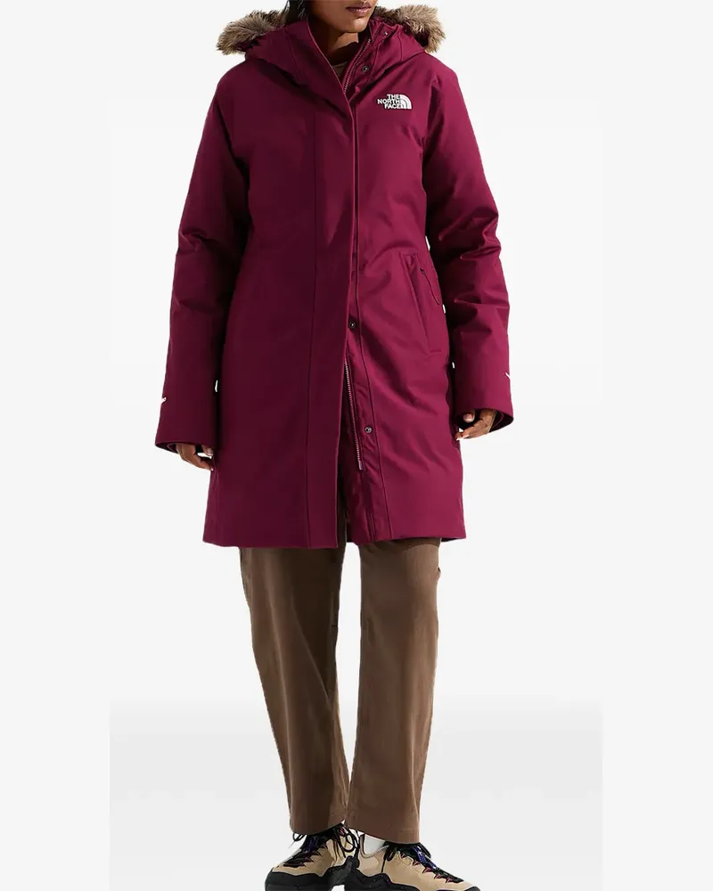 The North Face Arctic faux fur-trimmed parka - Rosa Rosa