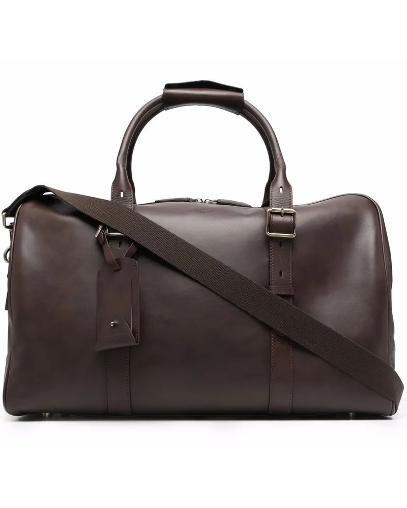 Aspinal of London Harrison Weekender Reisetasche Braun