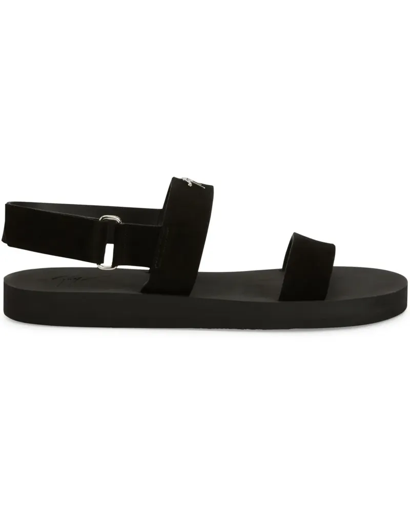 Giuseppe Zanotti Gz Saiph Sandalen aus Wildleder - Schwarz Schwarz
