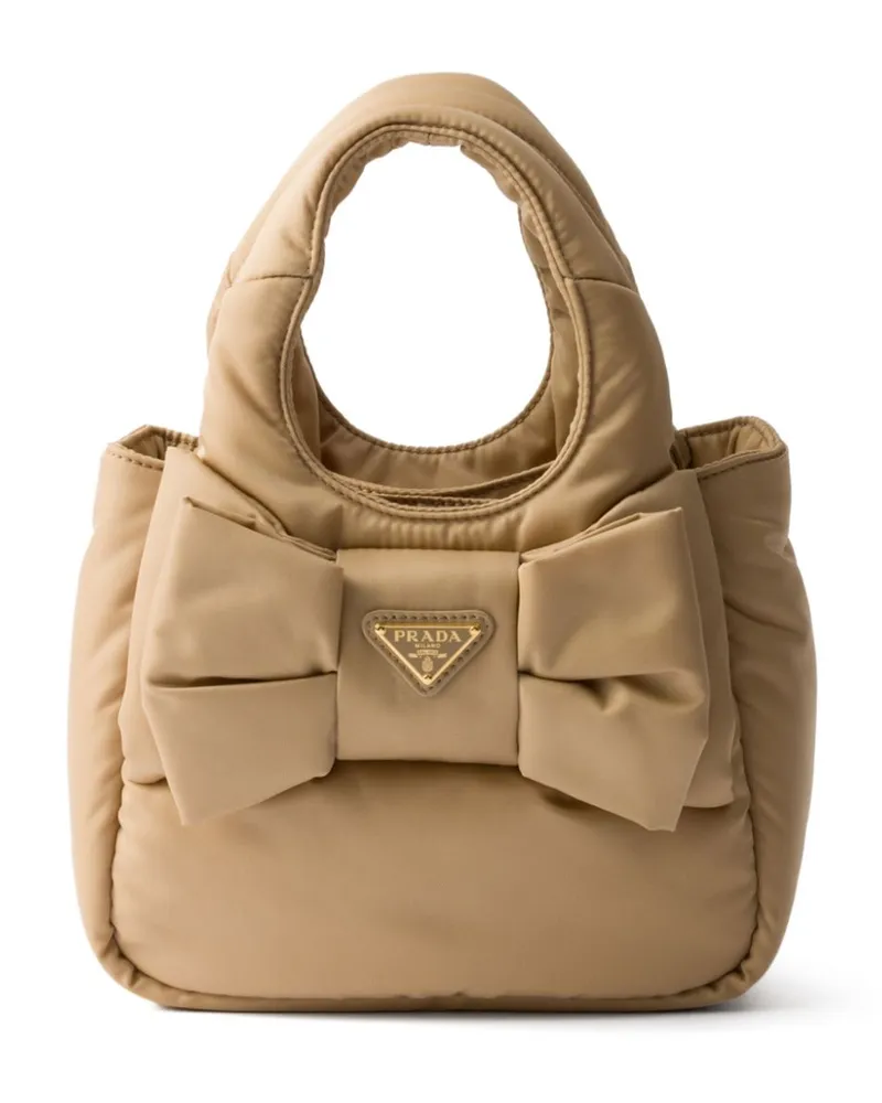 Prada Wattierte Re-Nylon Mini-Tasche - Nude Nude