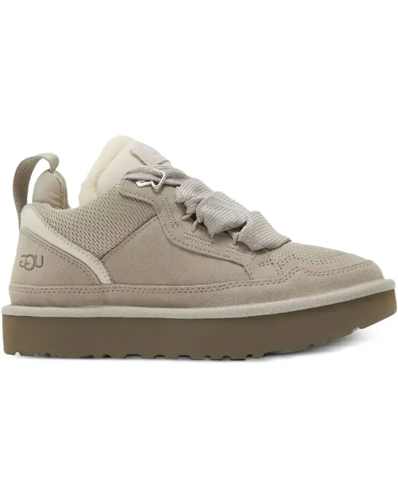 UGG Lowmel ribbon lace-up slippers - Nude Nude