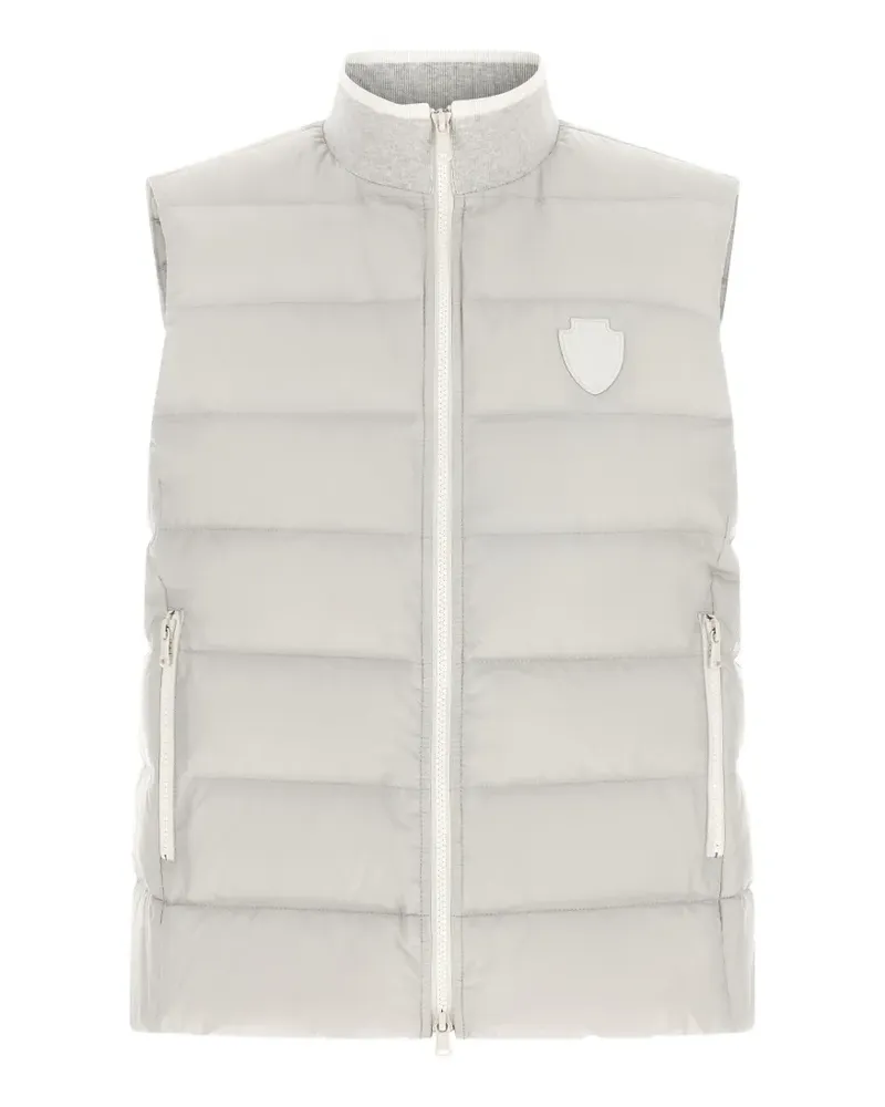 Brunello Cucinelli Heraldic patch vest - Grau Grau