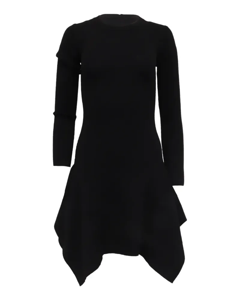 Michael Kors knitted asymmetric mini dress - Schwarz Schwarz