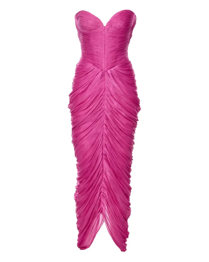 Ana Radu Asymmetrisch drapiertes Kleid - Rosa Rosa