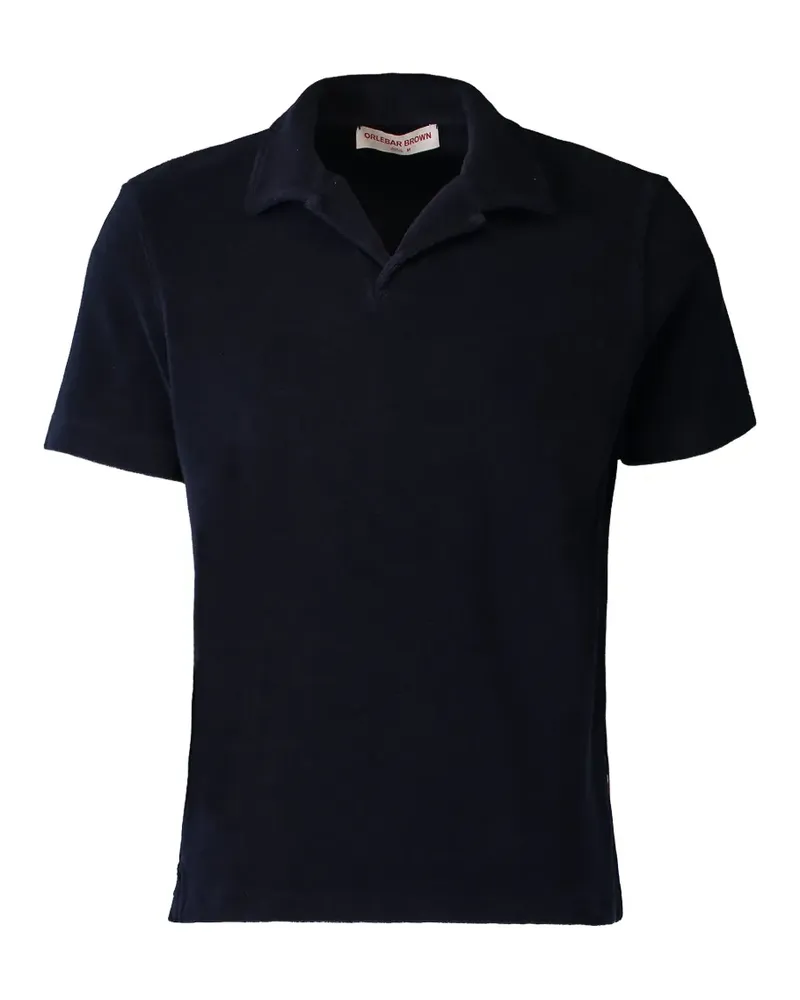 Orlebar Brown Poloshirt aus Frottee - Blau Blau
