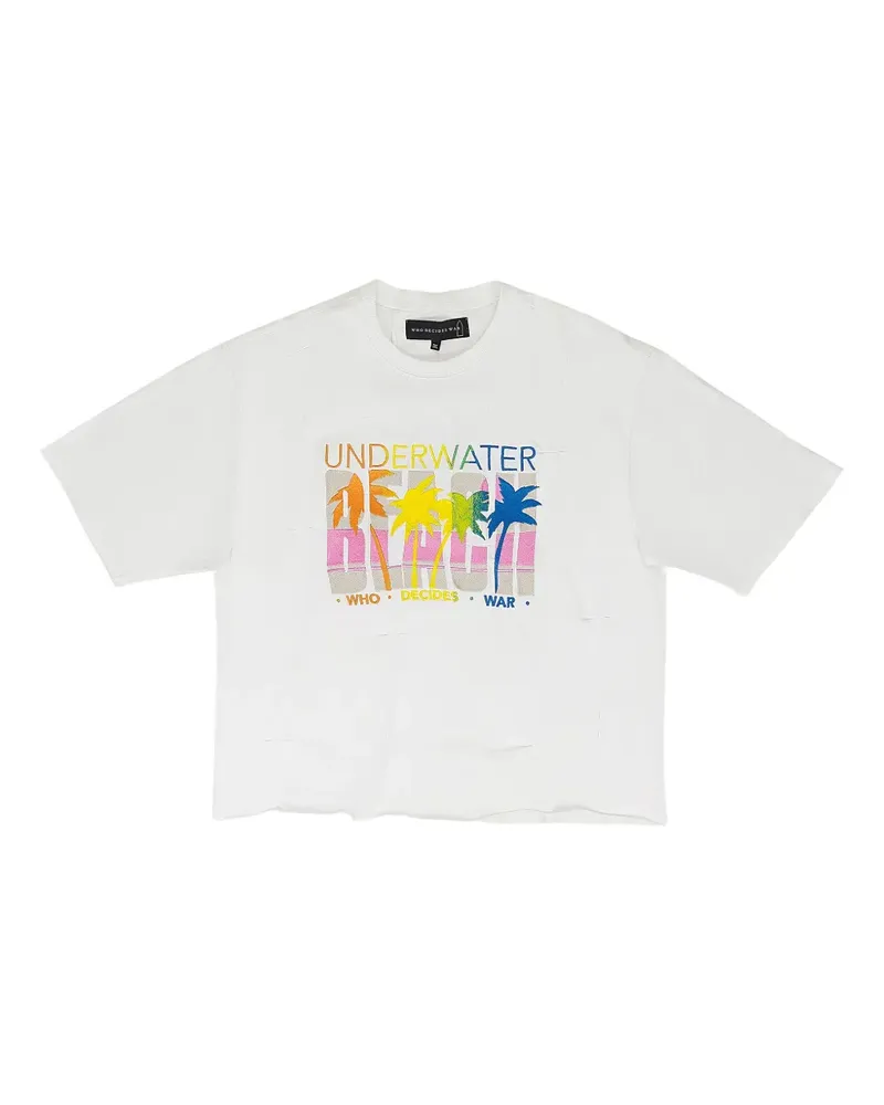 WHO DECIDES WAR T-Shirt mit grafischem Print - Weiß Weiß