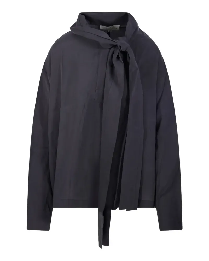 Studio Nicholson Colt Oberteil mit Schleifenkragen - Blau Blau