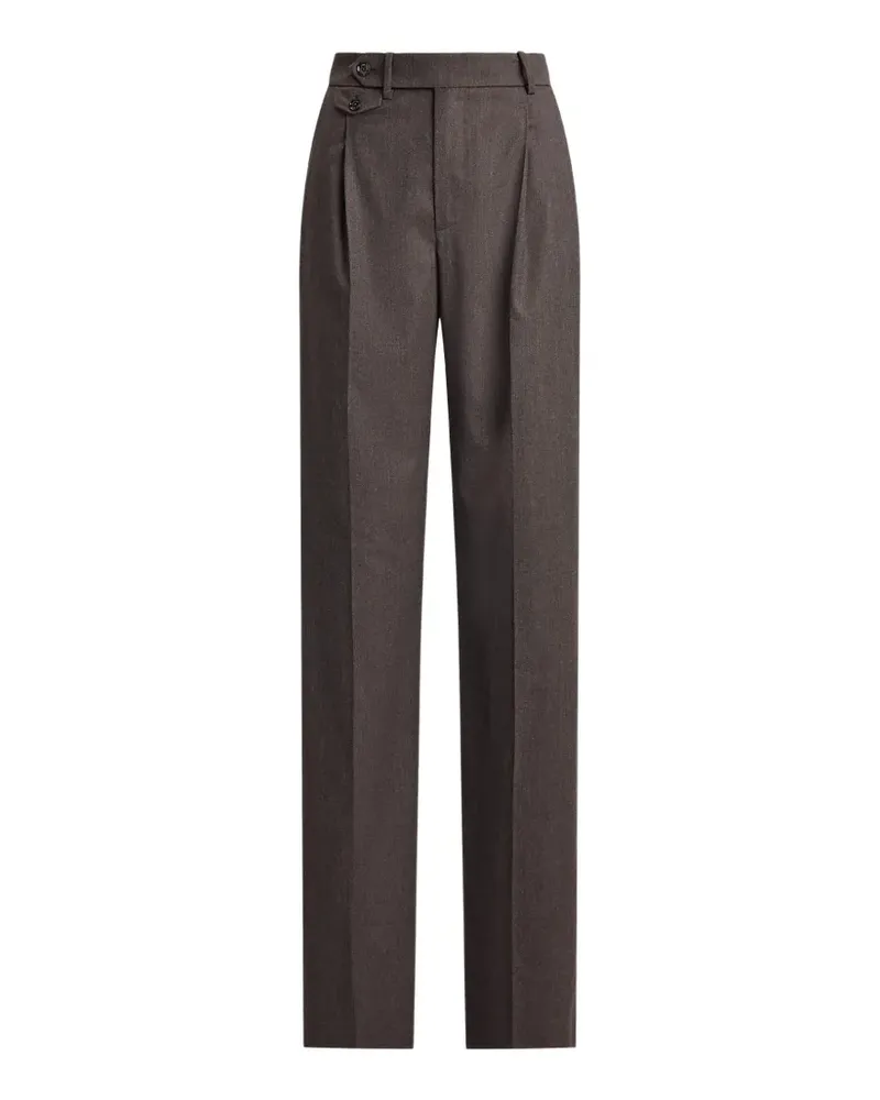 Ralph Lauren Straight-Leg-Hose mit Falten - Grau Grau