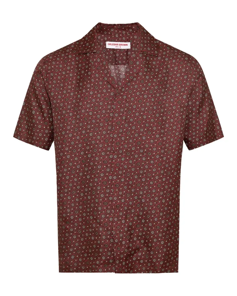 Orlebar Brown Maitan Hemd mit Blumen-Print - Rot Rot