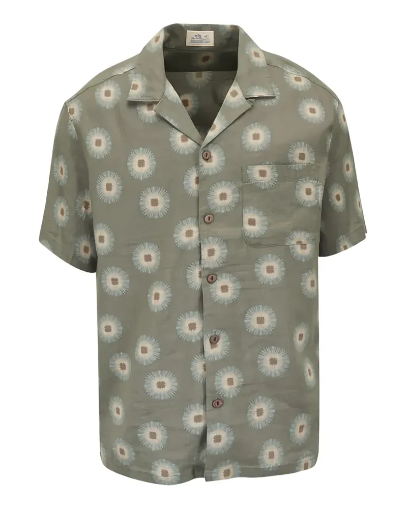 Faherty Breeze Camp floral button shirt - Grün Grün