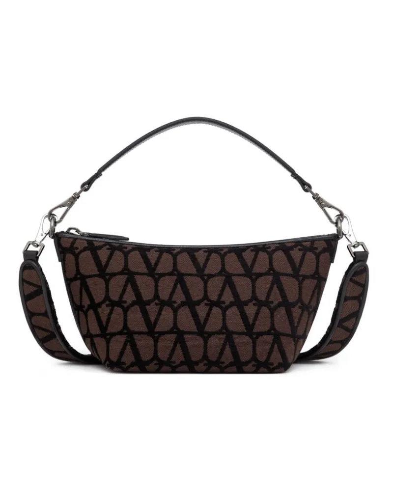 Valentino Garavani Schultertasche mit Toile Iconographe-Muster - Braun Braun