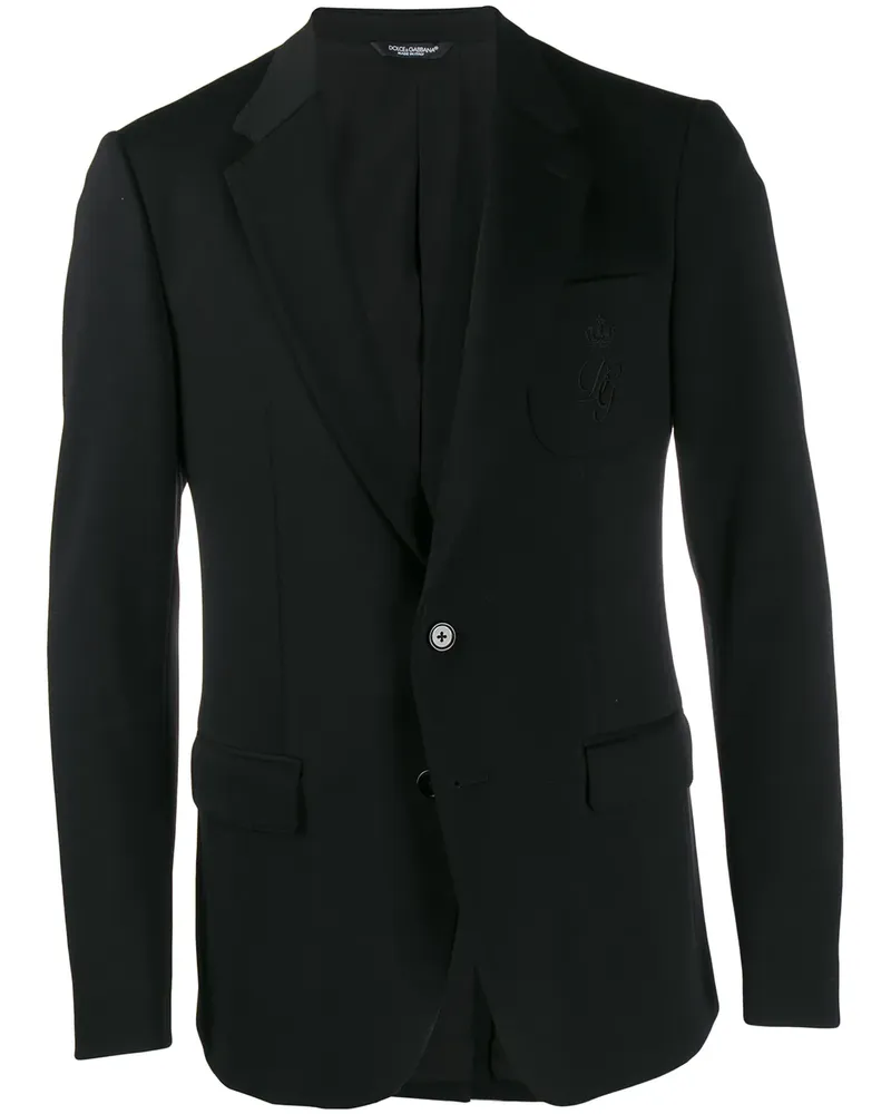 Dolce & Gabbana Sakko mit schmalem Schnitt - Schwarz Schwarz