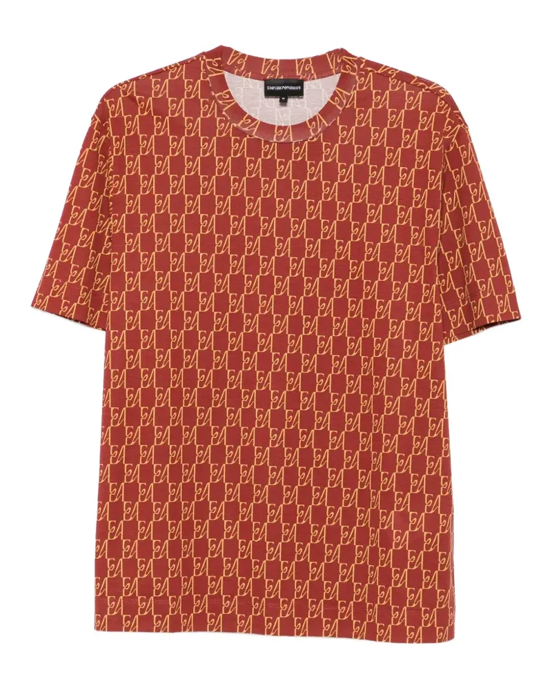Emporio Armani logo-print T-shirt - Rot Rot