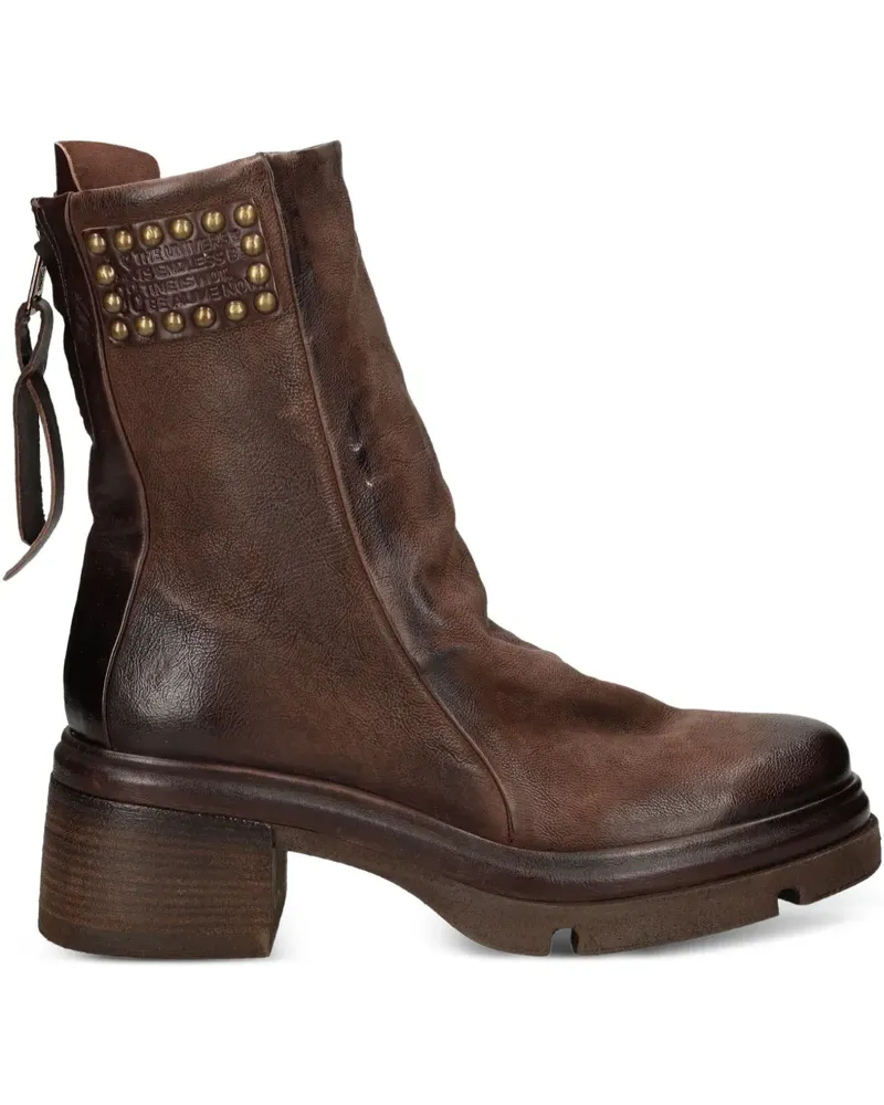 A.S.98 Stiefel mit Nieten - Braun Braun