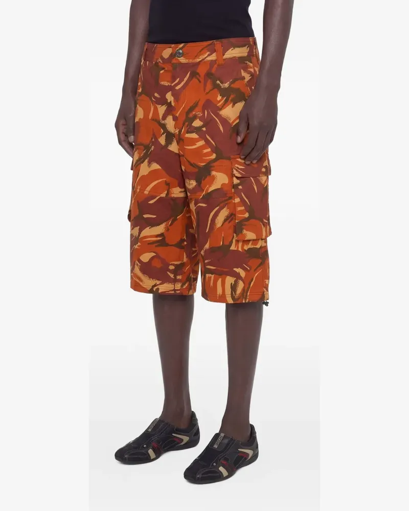Martine Rose camouflage cargo shorts - Orange Orange