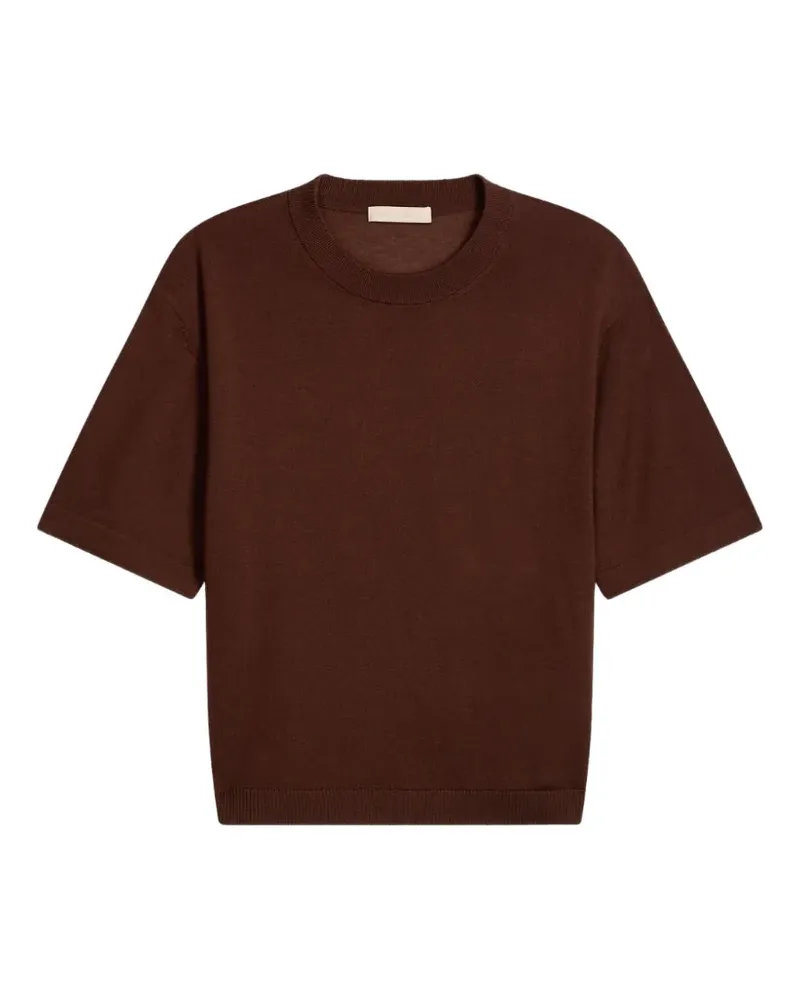 Vanessa Bruno Kurzärmeliger Pullover - Braun Braun