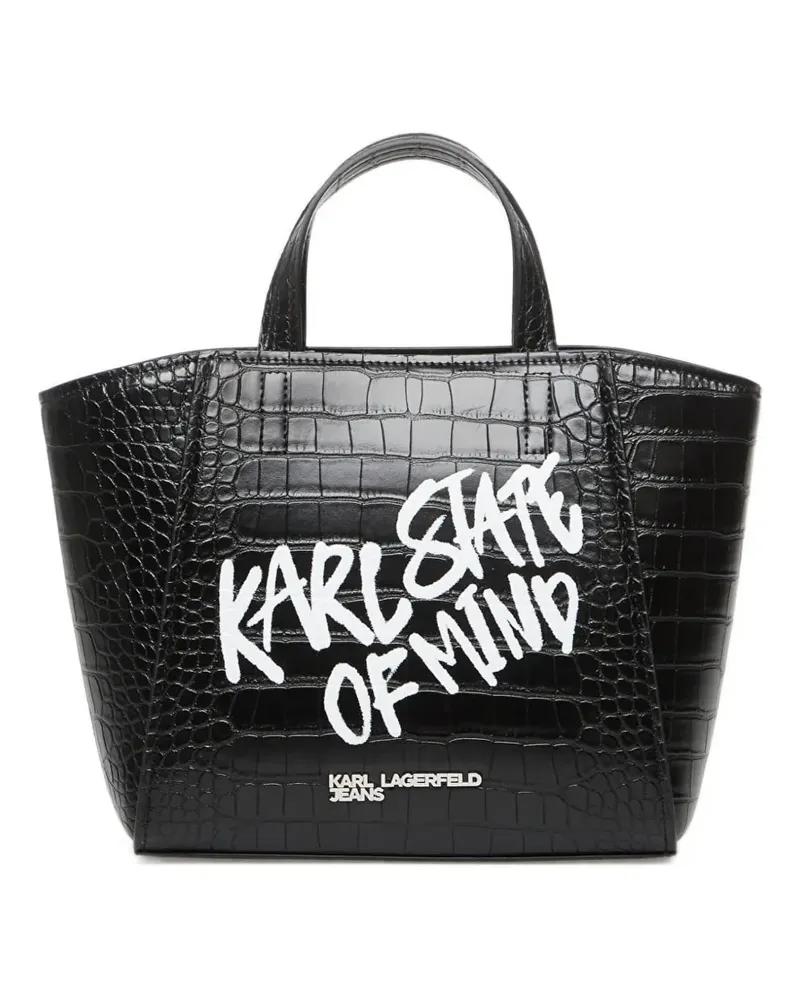 Karl Lagerfeld Mini Sloan Tote Bag - Schwarz Schwarz