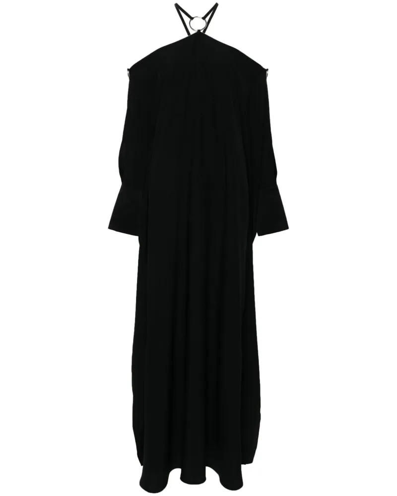 Taller Marmo Volturno Neckholder-Maxikleid Schwarz