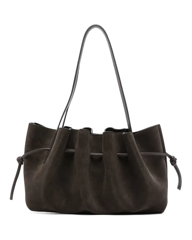YUZEFI Schultertasche aus Wildleder - Braun Braun