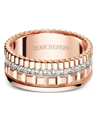 Boucheron 18kt Quatre Radiant Goldring mit Diamanten Rosa