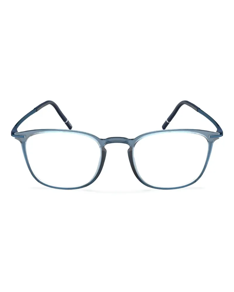 Silhouette round-frame glasses - Blau Blau
