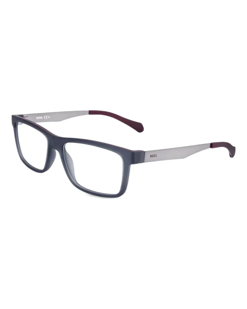 HUGO BOSS Brille mit eckigem Gestell - Blau Blau