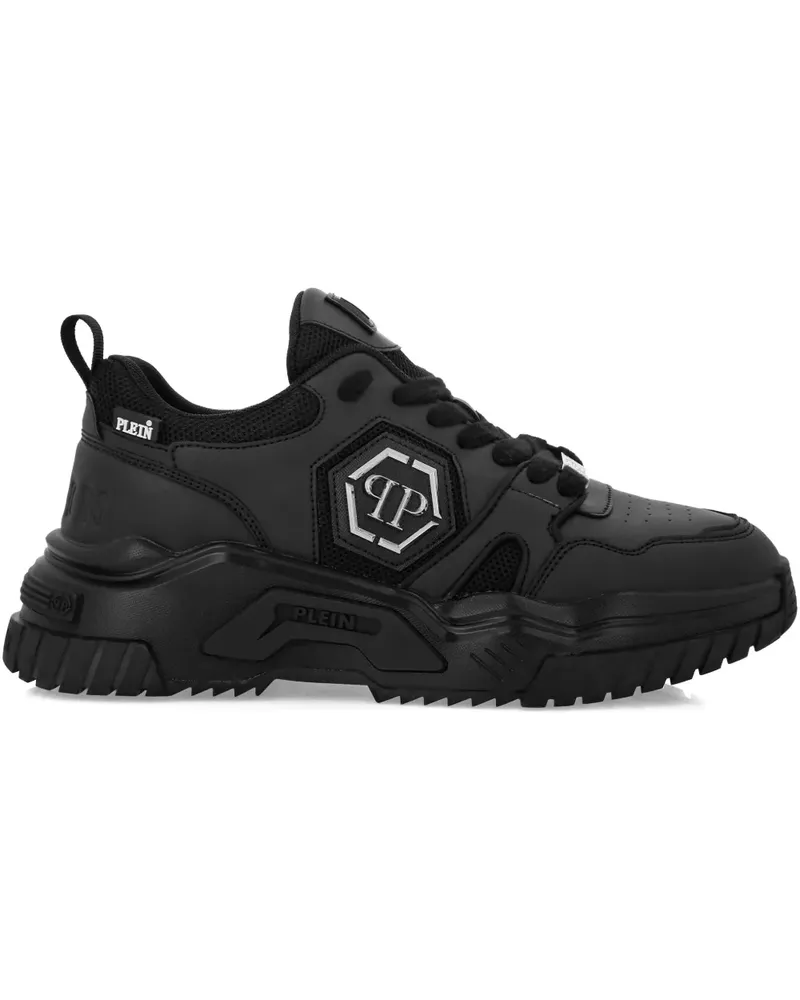 Philipp Plein Predator Sneakers mit dicker Sohle - Schwarz Schwarz