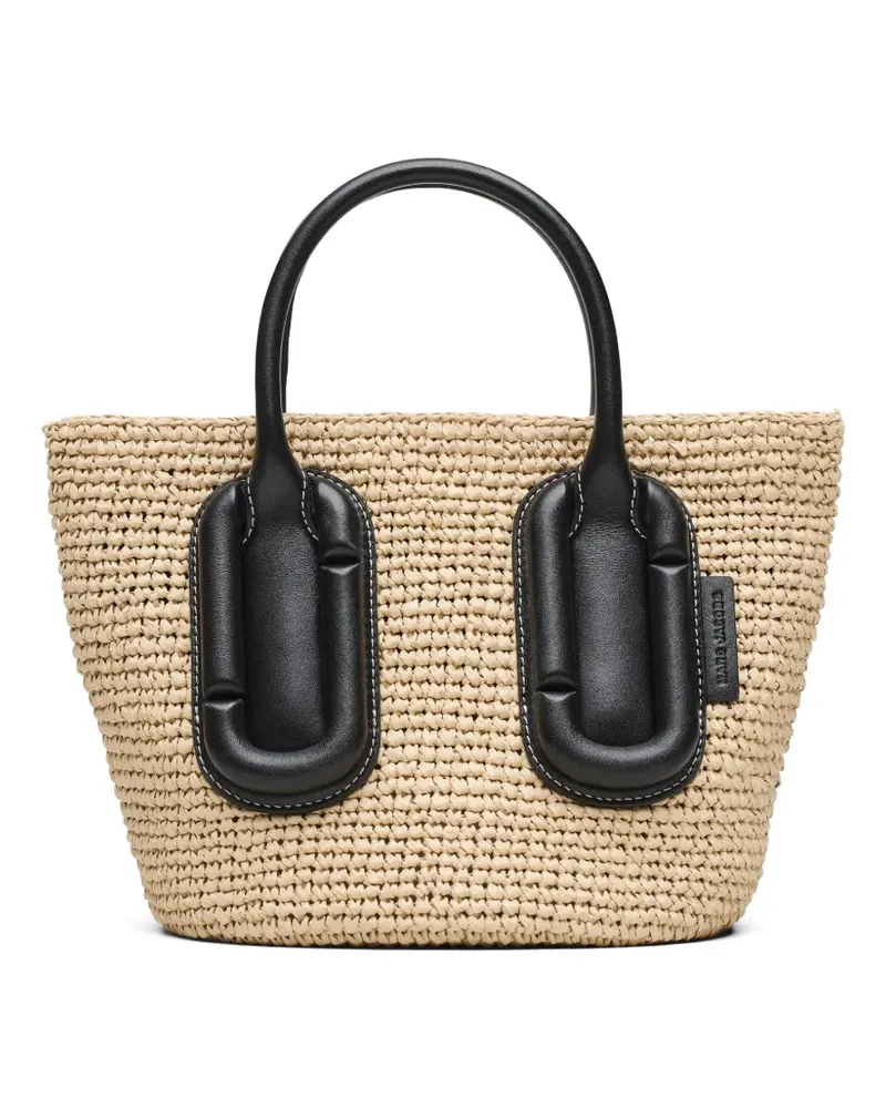 Marc Jacobs small Pop J Marc woven tote bag - Nude Nude