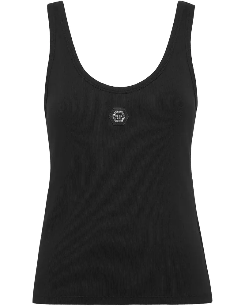 Philipp Plein Oberteil aus Jersey - Schwarz Schwarz