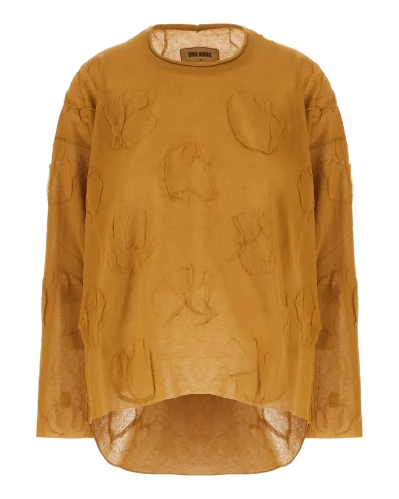 Uma Wang Pullover mit vorstehendem Muster - Orange Orange