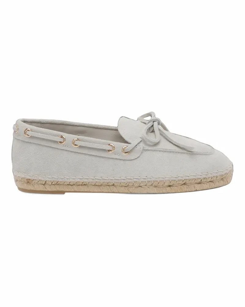 Paloma Barceló Isis suede loafers - Weiß Weiß