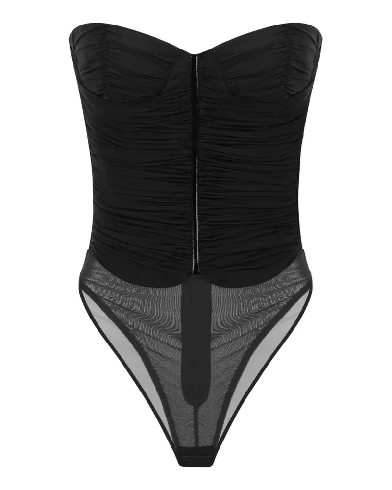 Elisabetta Franchi Body aus Stretch-Jersey - Schwarz Schwarz
