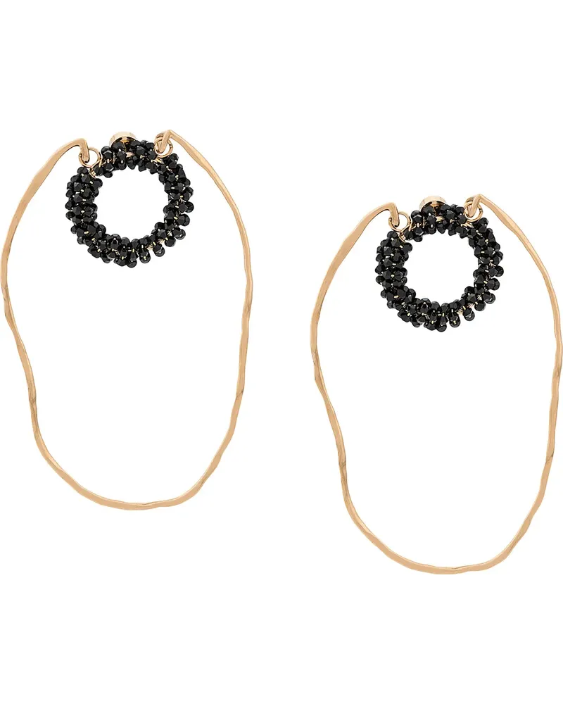 Jacquemus Oversized-Creolen - Schwarz Schwarz