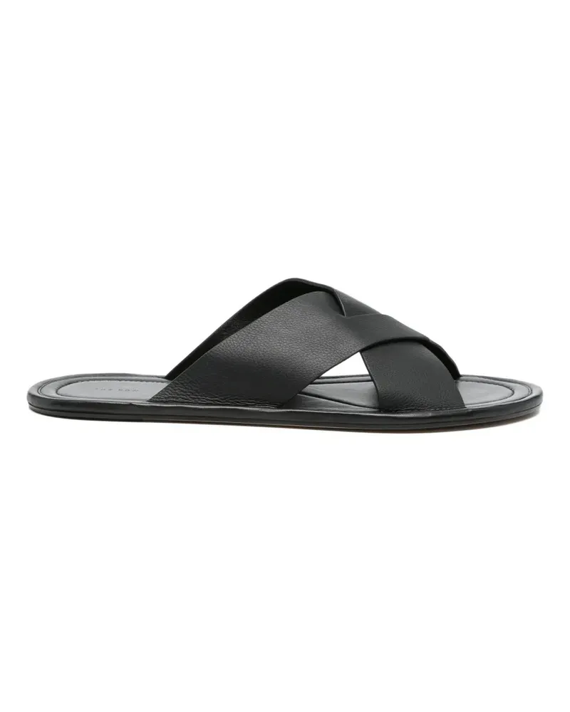 The Row Malick crossed-strap sandals - Schwarz Schwarz